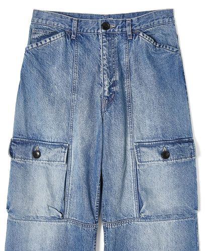 FLAP-POCKET DENIM PANTS