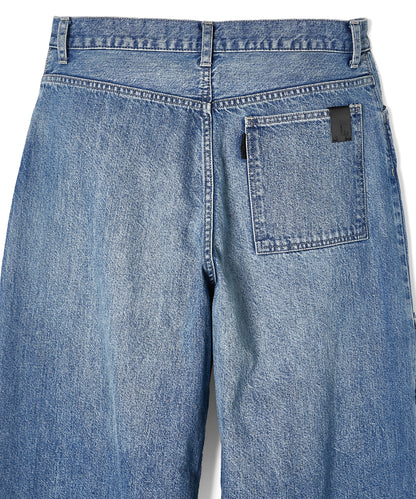 FLAP-POCKET DENIM PANTS