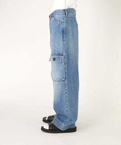 FLAP-POCKET DENIM PANTS