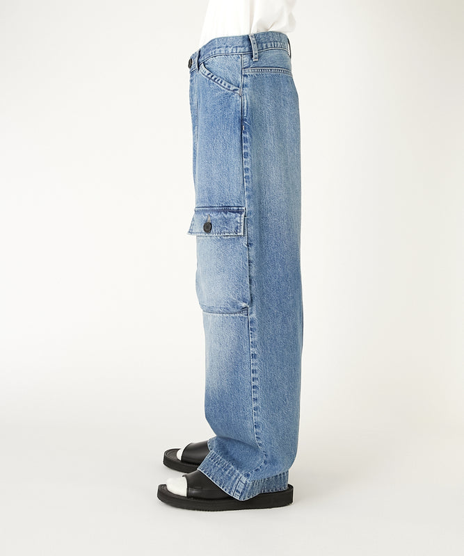 FLAP-POCKET DENIM PANTS