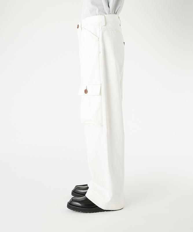 FLAP-POCKET DENIM PANTS