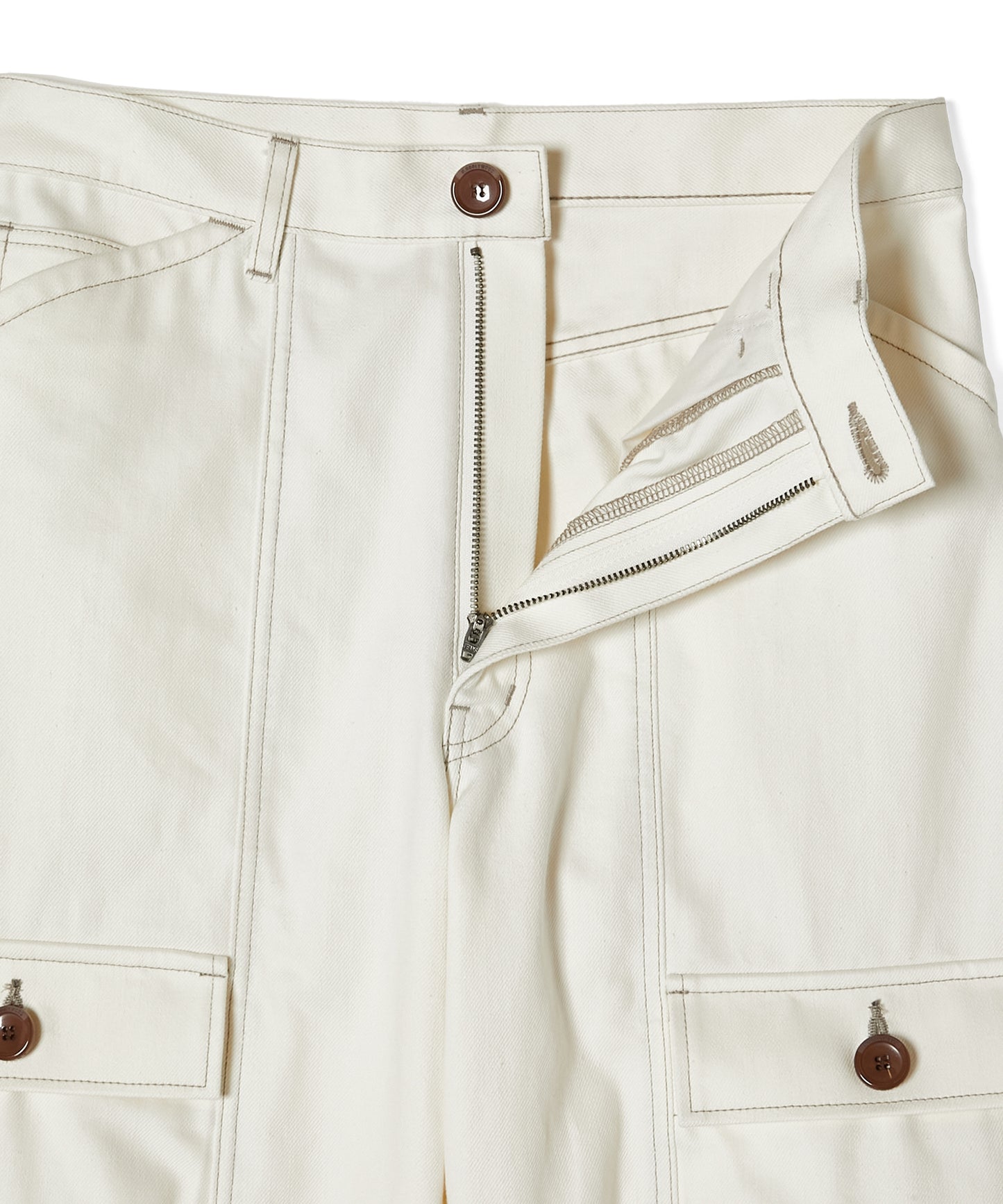 FLAP-POCKET DENIM PANTS