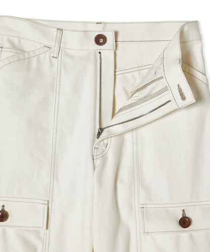 FLAP-POCKET DENIM PANTS