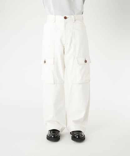 FLAP-POCKET DENIM PANTS