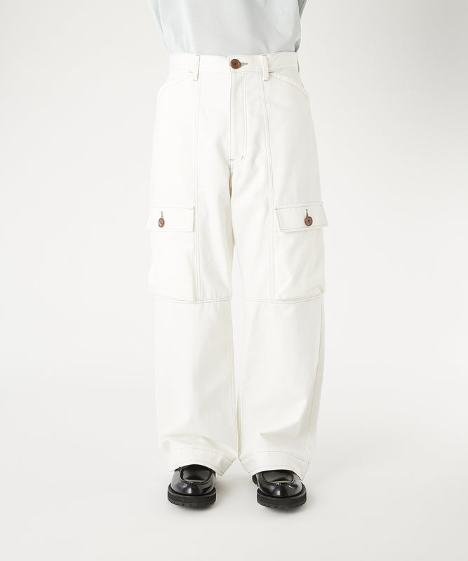 FLAP-POCKET DENIM PANTS