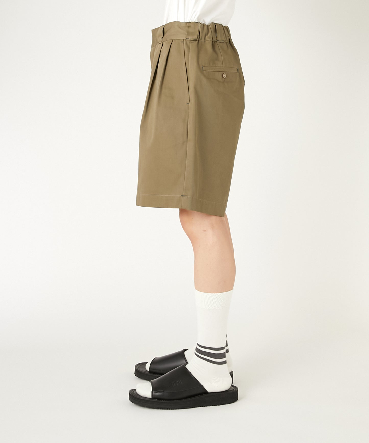 2TUCK HALF PANTS