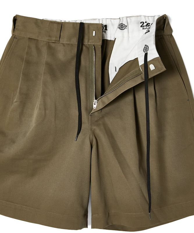 2TUCK HALF PANTS