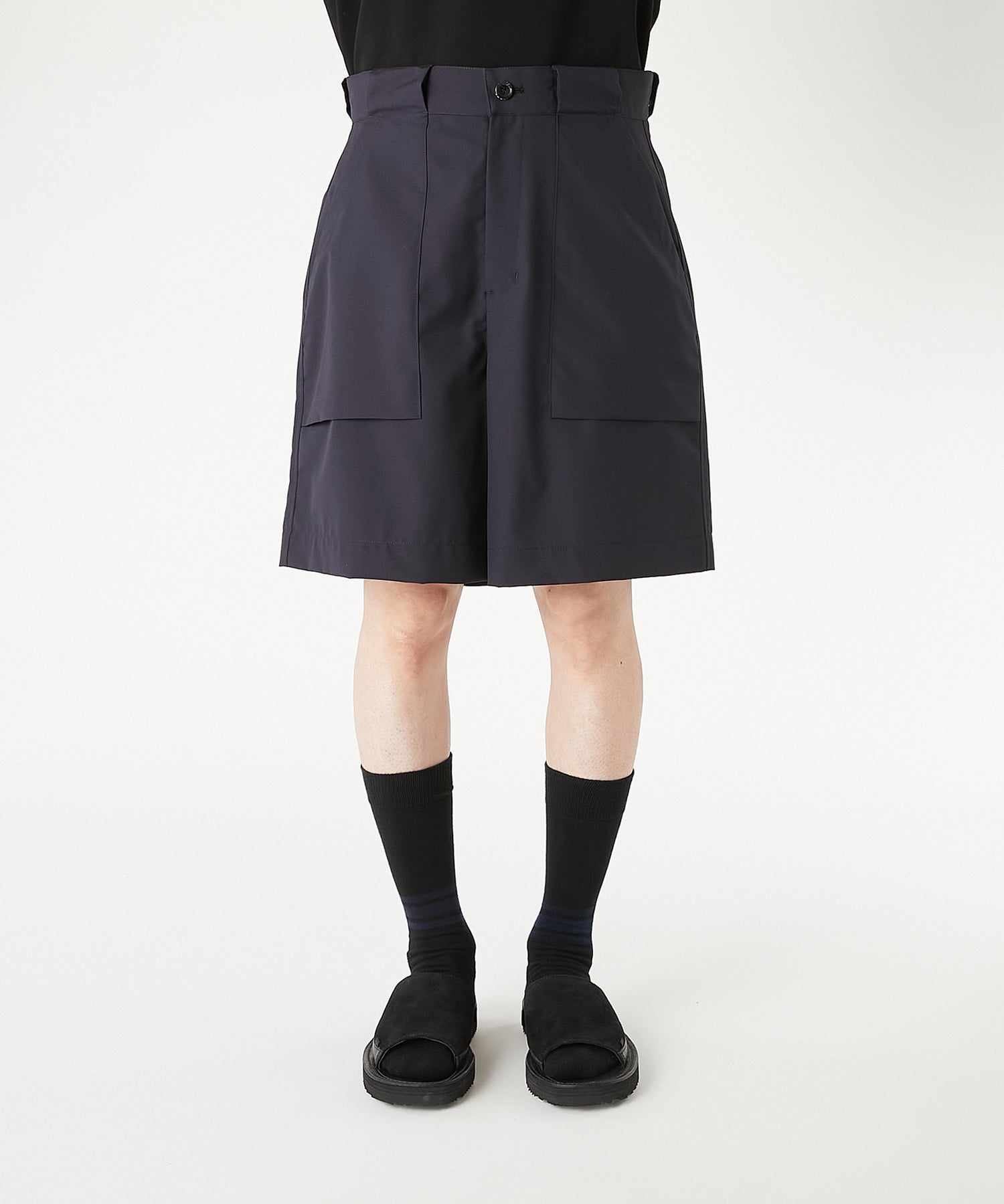 PATCH-POCKET HALF PANTS