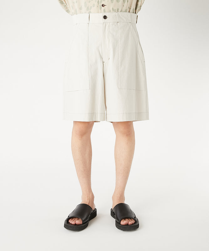 PATCH-POCKET HALF PANTS