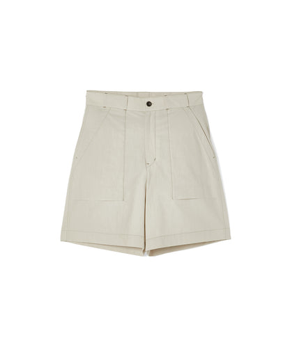 PATCH-POCKET HALF PANTS