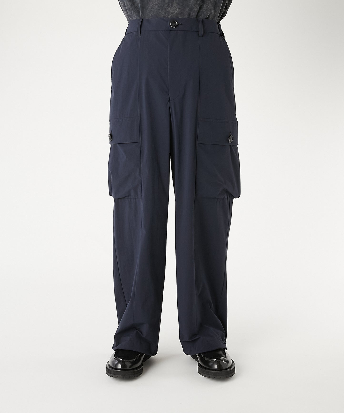 FLAP-POCKET WIDE TROUSERS