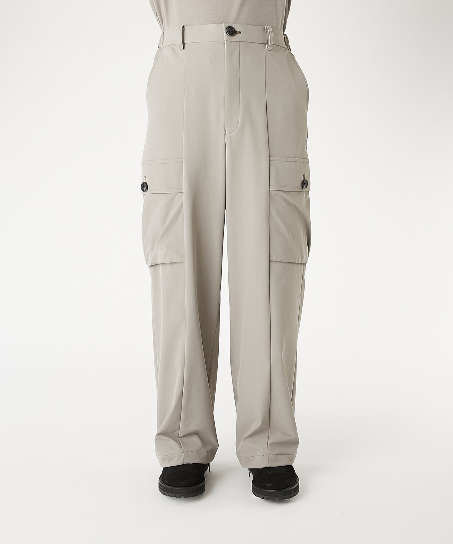 FLAP-POCKET WIDE TROUSERS