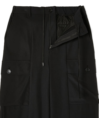 FLAP-POCKET WIDE TROUSERS