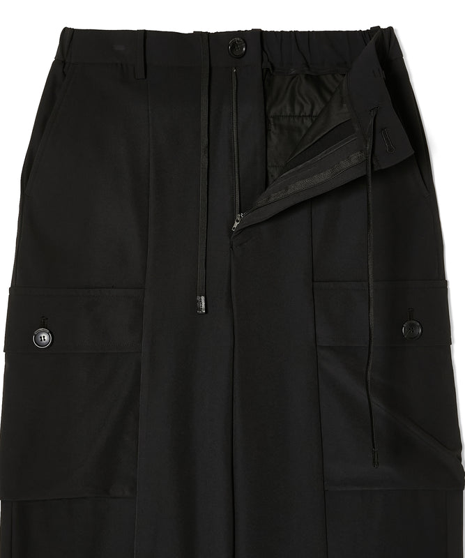 FLAP-POCKET WIDE TROUSERS
