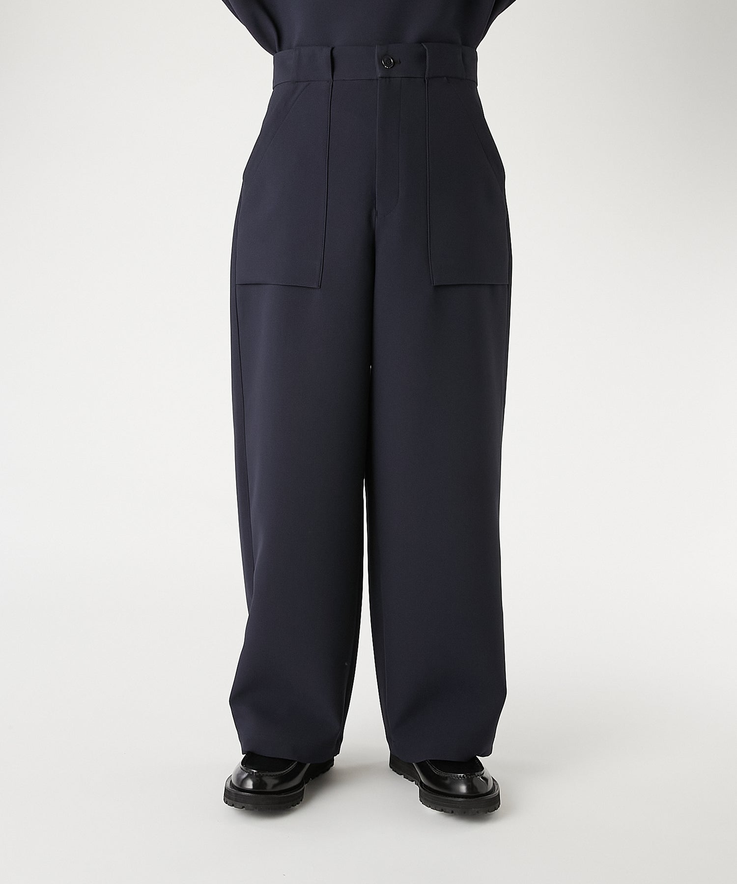 PATCH POCKET WIDE TROUSERS