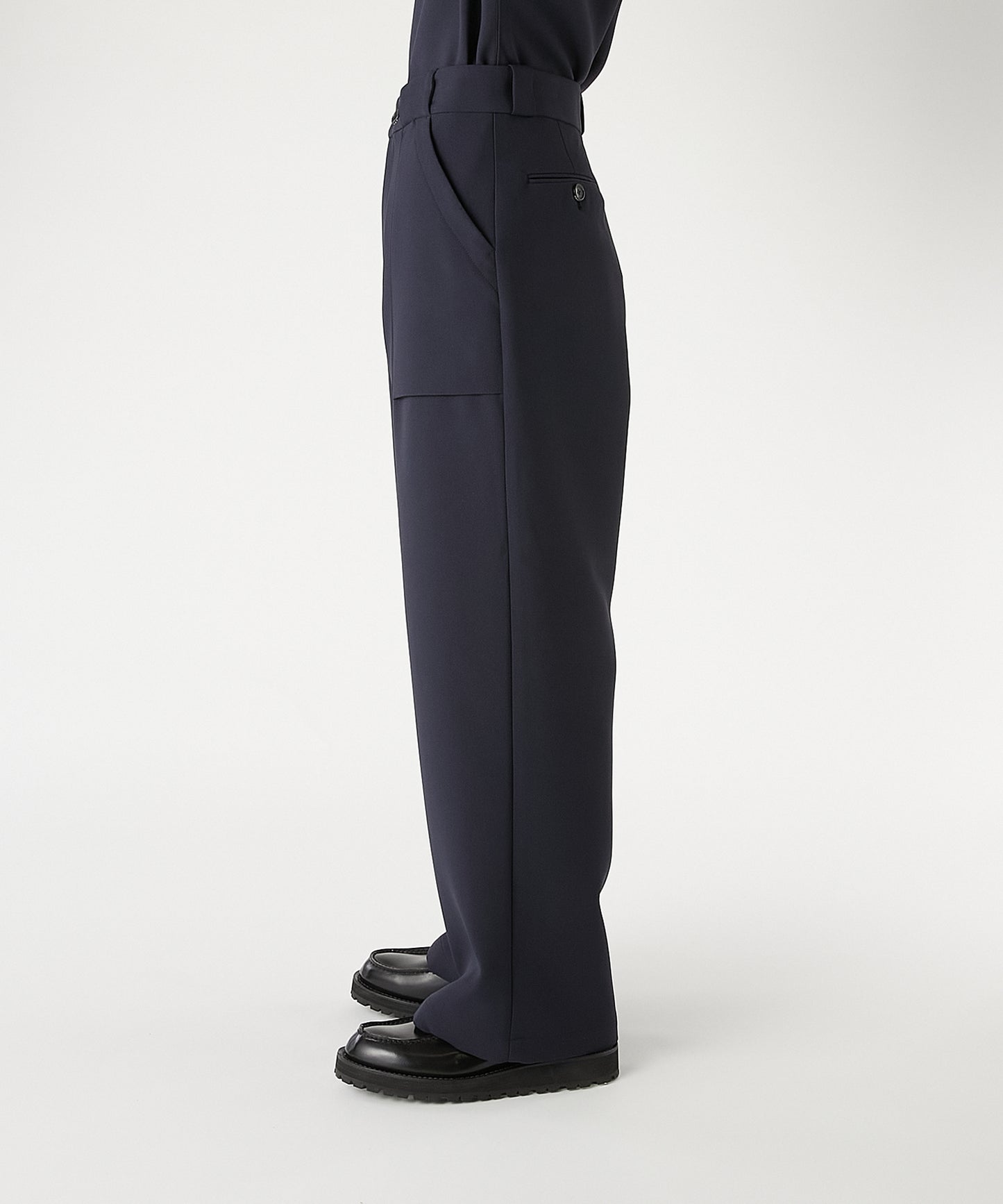 PATCH POCKET WIDE TROUSERS