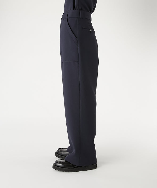 PATCH POCKET WIDE TROUSERS