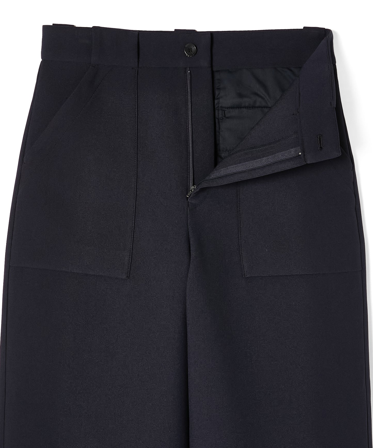 PATCH POCKET WIDE TROUSERS