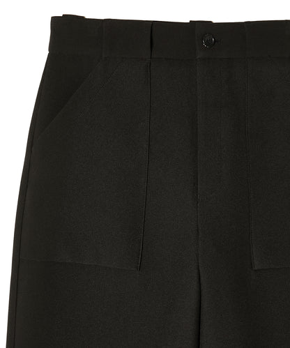 PATCH POCKET WIDE TROUSERS