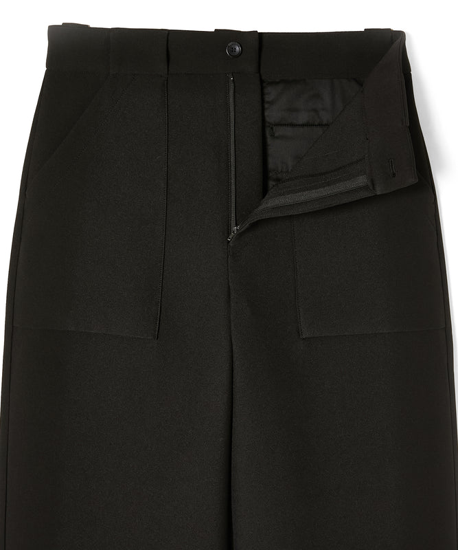 PATCH POCKET WIDE TROUSERS