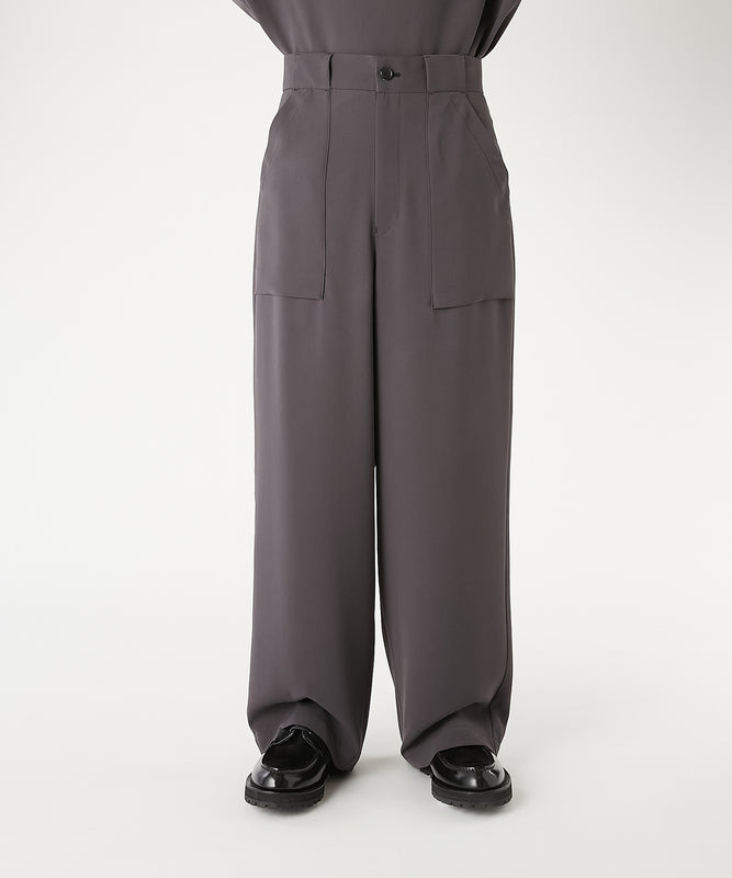 PATCH POCKET WIDE TROUSERS