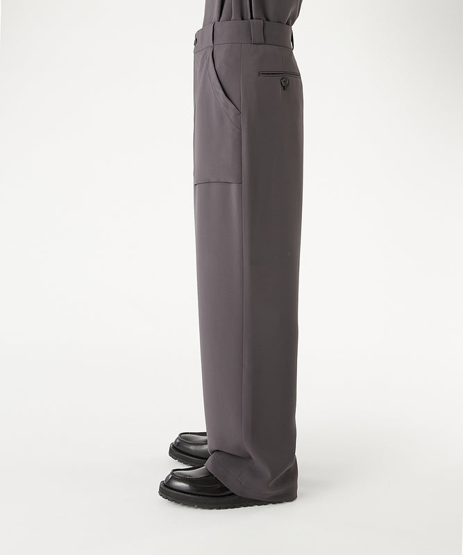PATCH POCKET WIDE TROUSERS