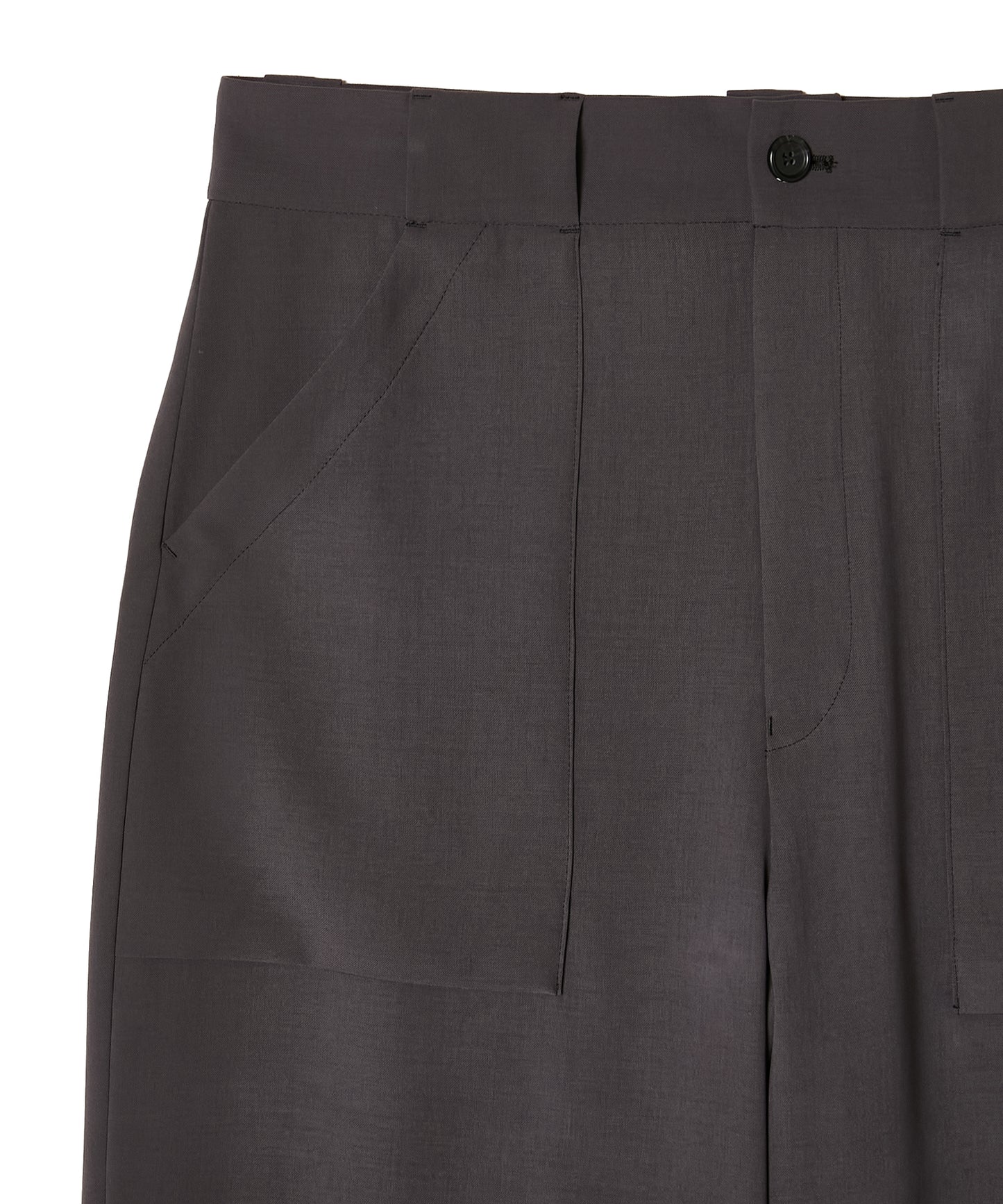 PATCH POCKET WIDE TROUSERS