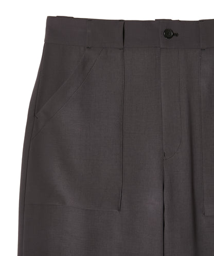 PATCH POCKET WIDE TROUSERS