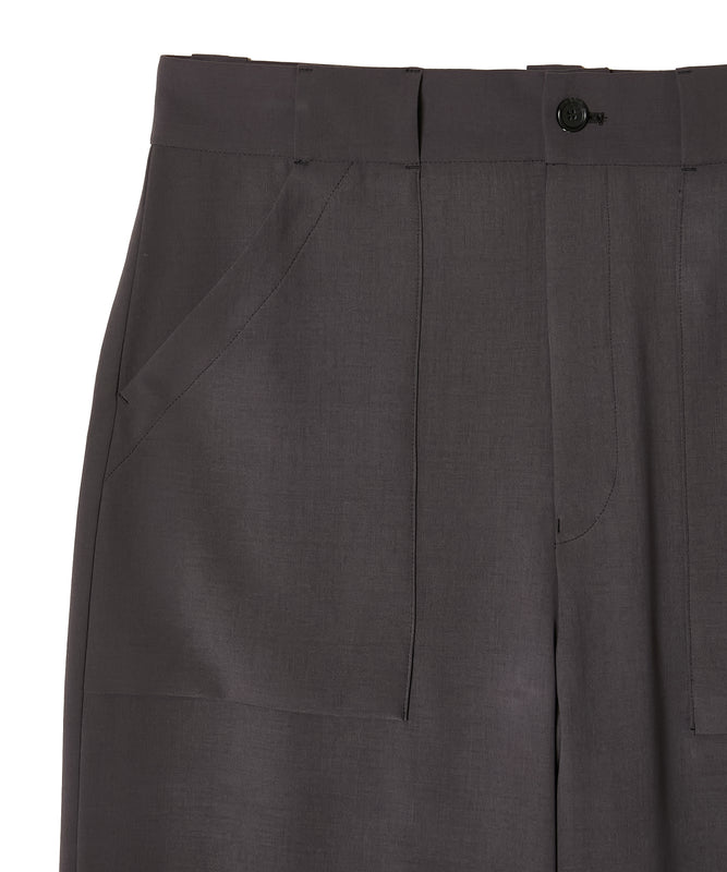 PATCH POCKET WIDE TROUSERS