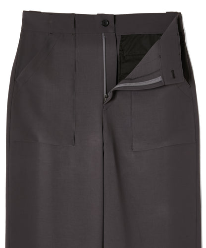 PATCH POCKET WIDE TROUSERS