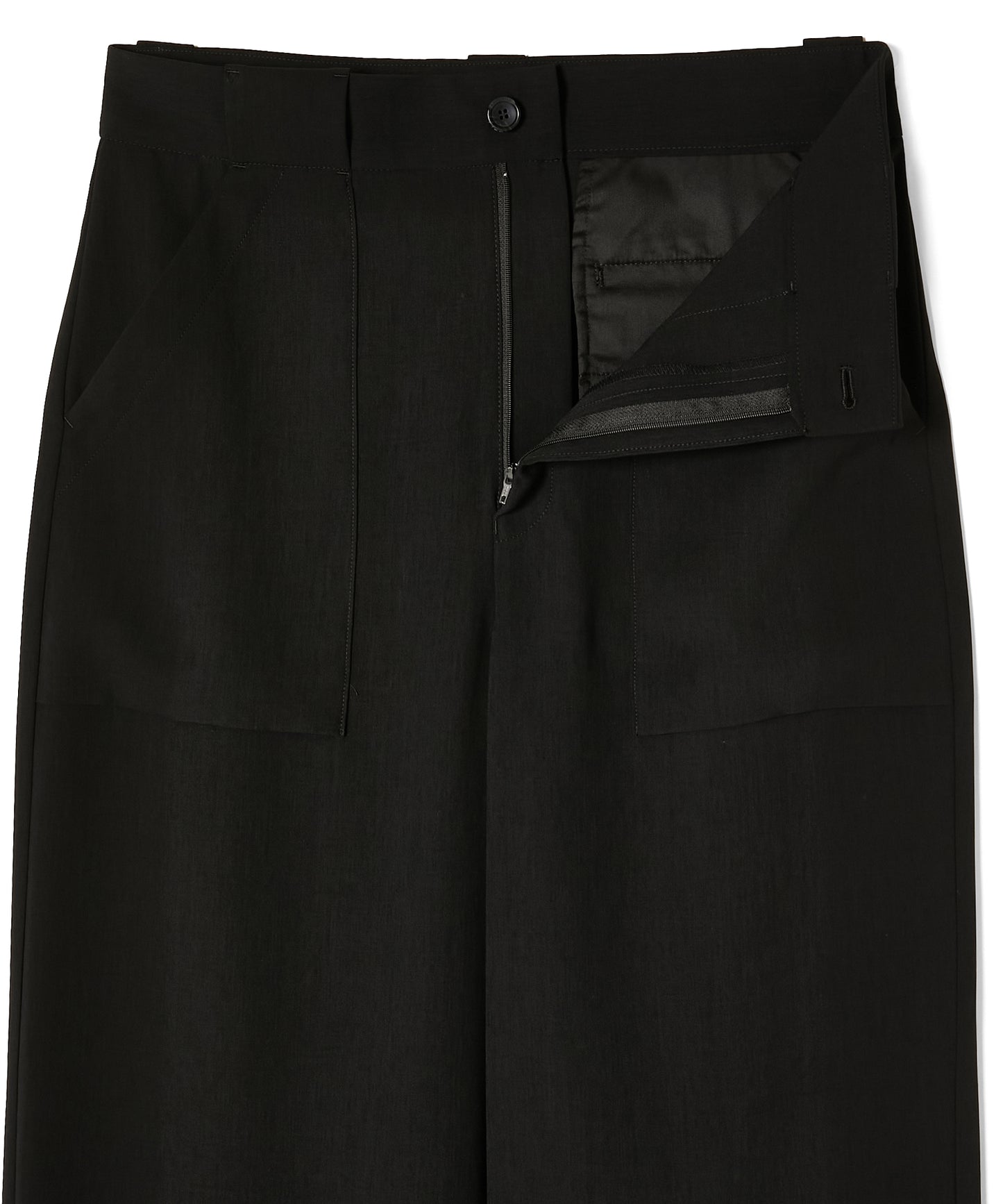 PATCH POCKET WIDE TROUSERS