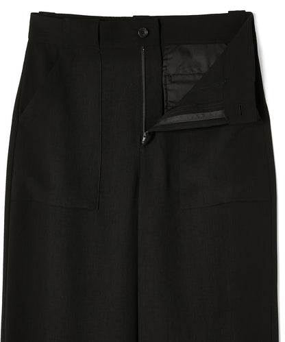 PATCH POCKET WIDE TROUSERS
