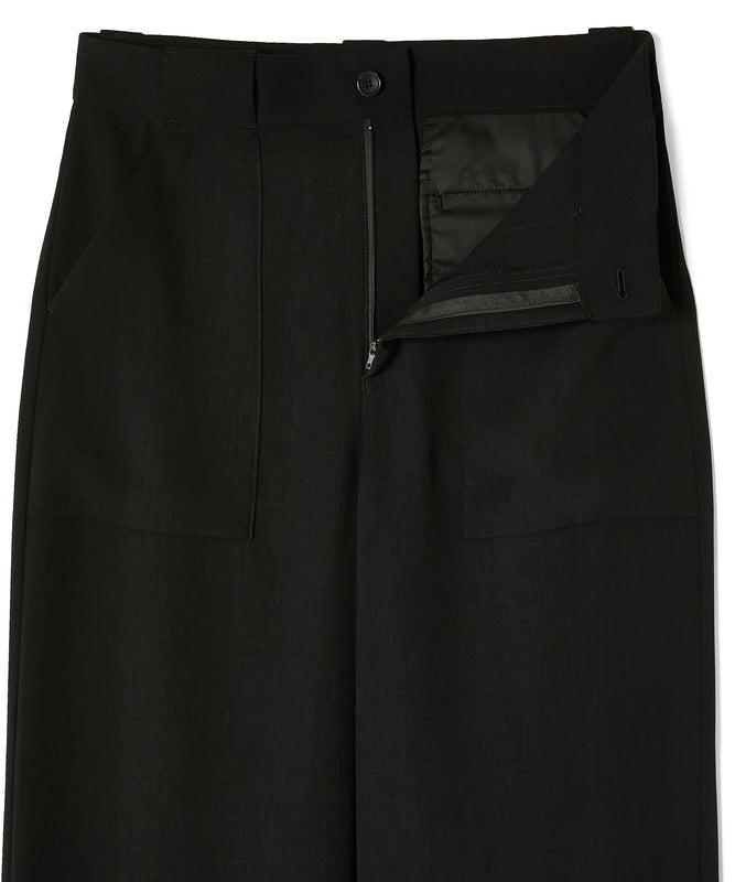 PATCH POCKET WIDE TROUSERS