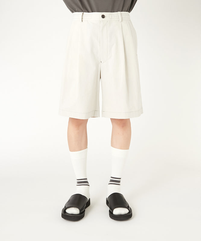 2TUCK HALF PANTS
