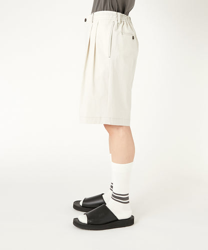 2TUCK HALF PANTS