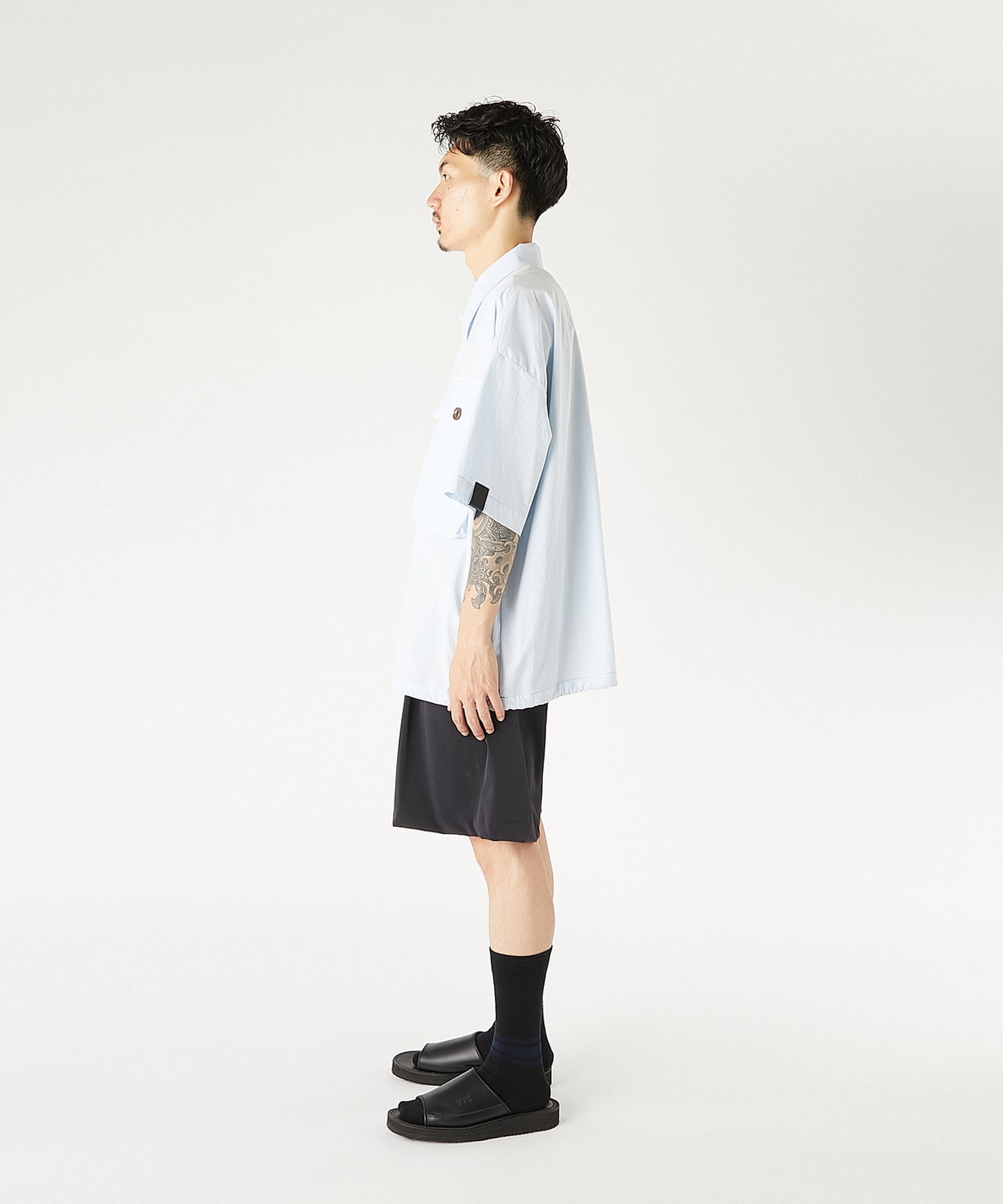 FLAP-POCKET HALF SLEEVE SHIRT