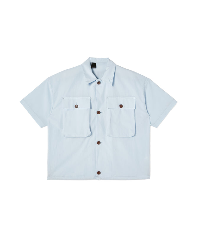 FLAP-POCKET HALF SLEEVE SHIRT