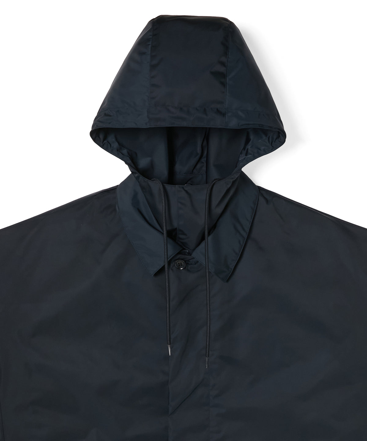 HOODED BALMACAAN COAT