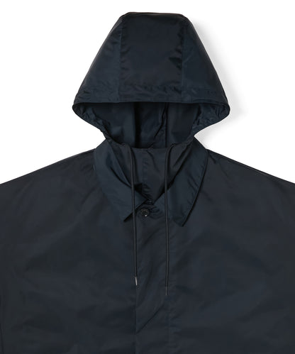 HOODED BALMACAAN COAT