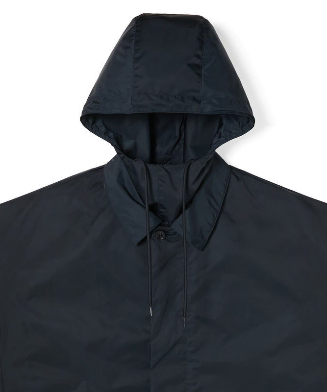 HOODED BALMACAAN COAT