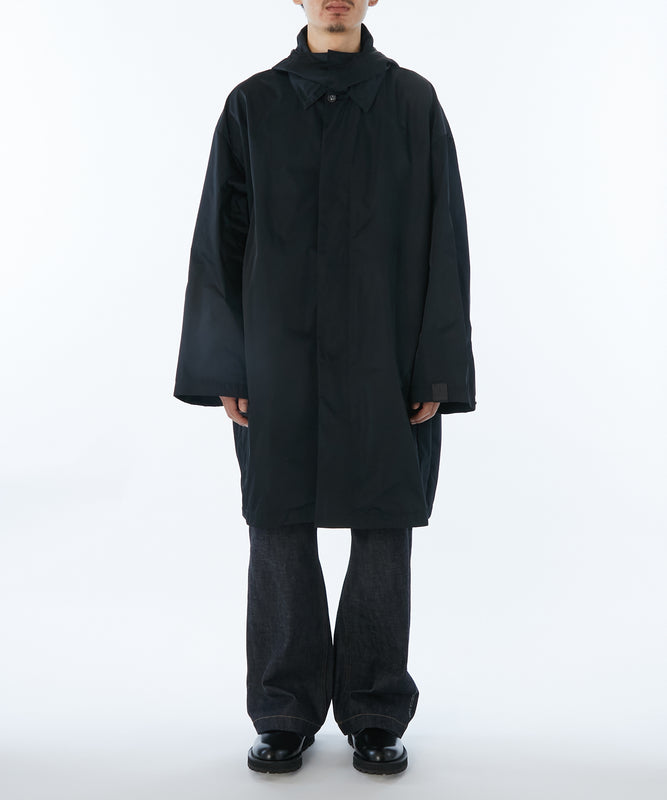 HOODED BALMACAAN COAT
