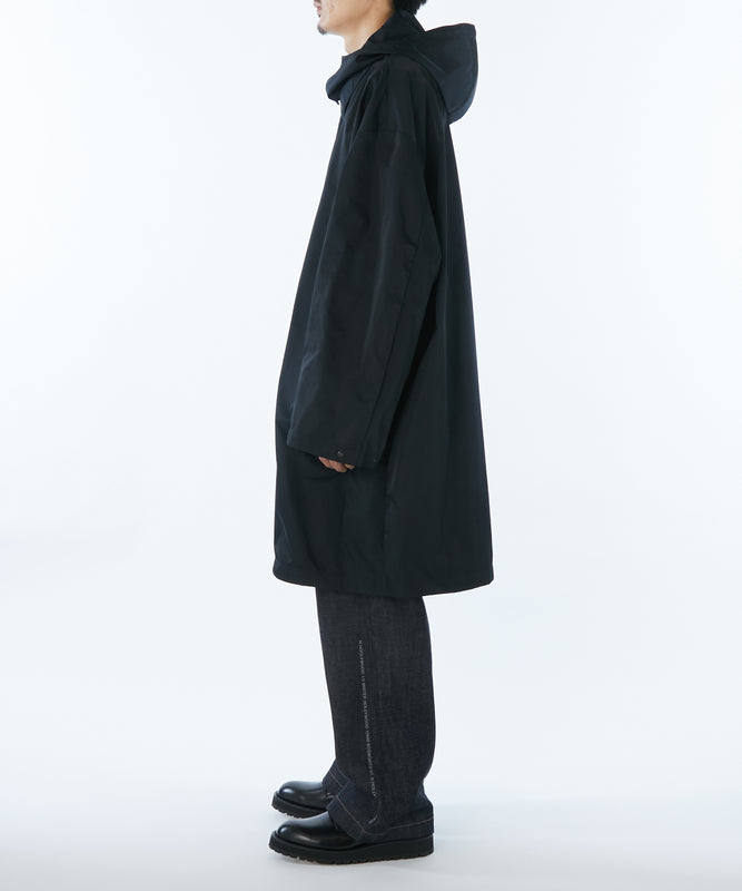 HOODED BALMACAAN COAT
