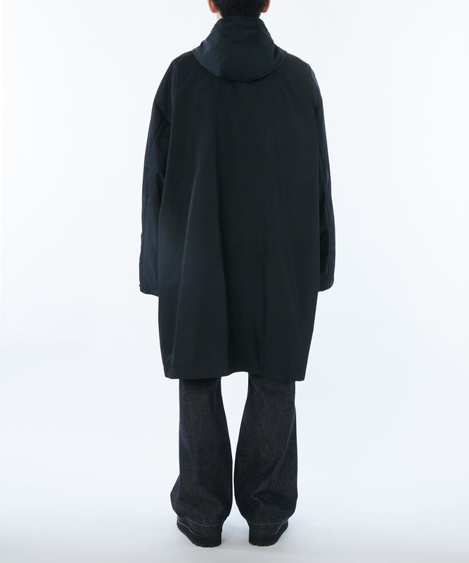 HOODED BALMACAAN COAT