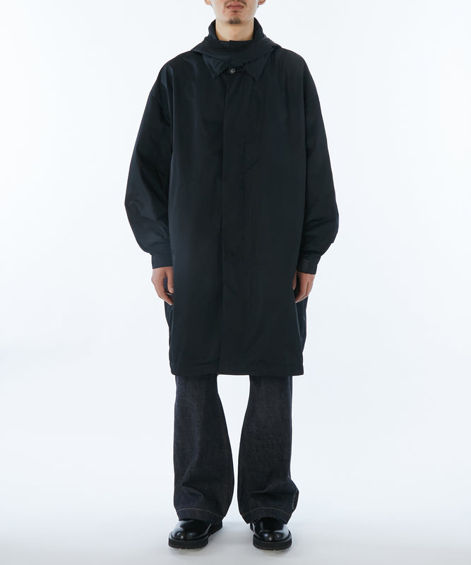 HOODED BALMACAAN COAT