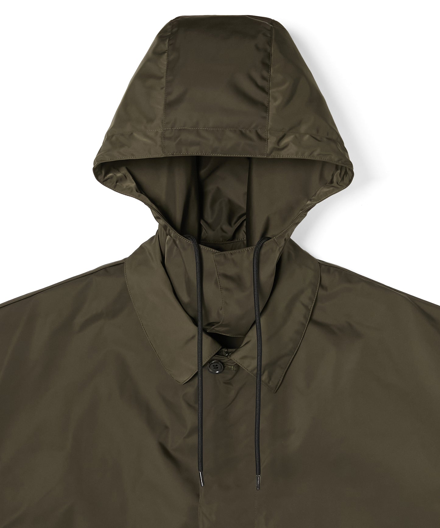 HOODED BALMACAAN COAT
