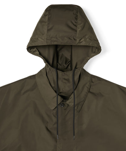 HOODED BALMACAAN COAT