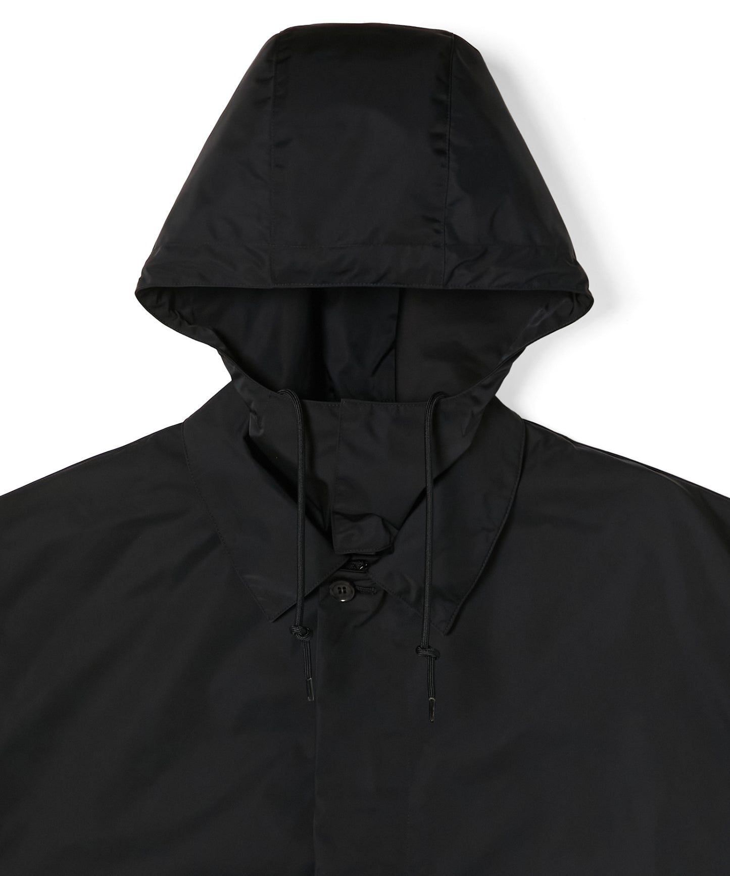 HOODED BALMACAAN COAT