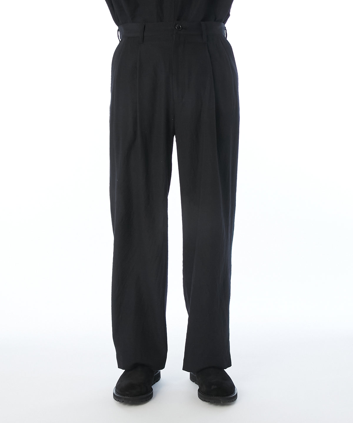 2TUCK DENIM TROUSERS