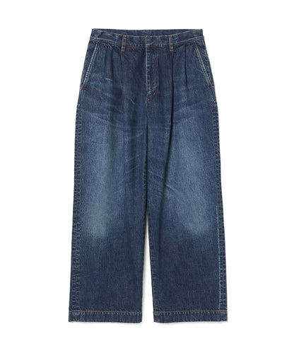2TUCK DENIM TROUSERS