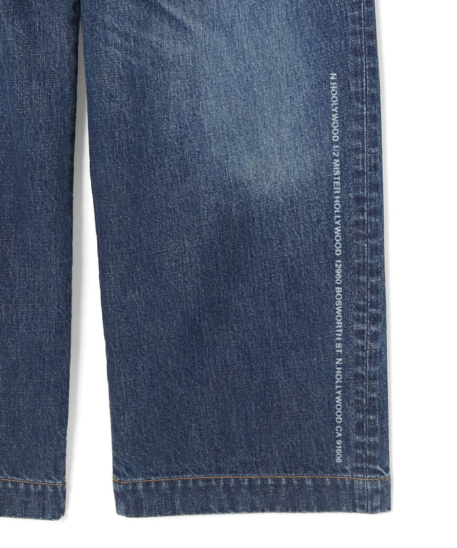 2TUCK DENIM TROUSERS